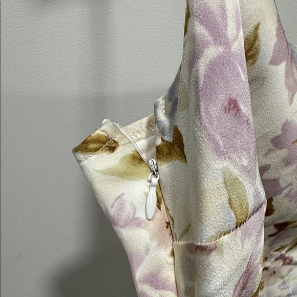 Lulu’s Truest Romance White Floral Print Sleeveless Ruched Midi Dress - Picture 10 of 12